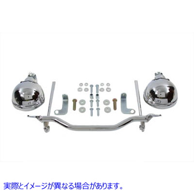 33-2031 クロームスポットランプキット 取寄せ Vツイン Chrome Spotlamp Kit (検索用／