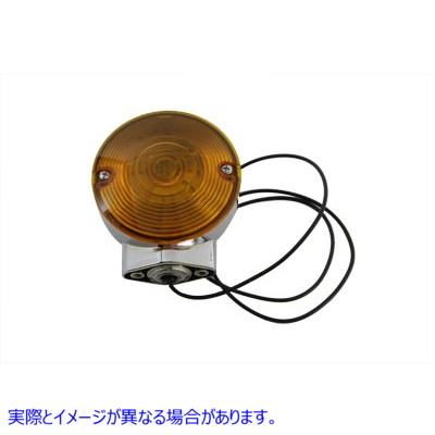 33-2102 クロームウインカーフロントとリア 取寄せ Vツイン Chrome Turn Signal Front and Rear (検索用／68400-86