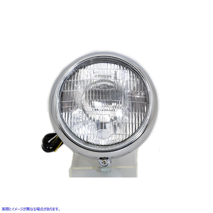 33-2122 7 インチ ヘッドランプ アセンブリ クローム 取寄せ Vツイン 7 inch Headlamp Assembly Chrome (検索用／67789-91A