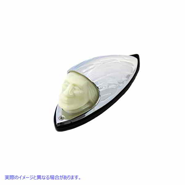 33-2145 インディアンフェイス フロントフェンダーランプ 取寄せ Vツイン Indian Face Front Fender Lamp (検索用／