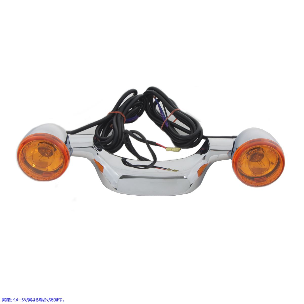 33-3035 【廃番】 ランプ付きクロームリアウインカーバー 取寄せ Vツイン Chrome Rear Turn Signal Bar with Lamp (検索用／