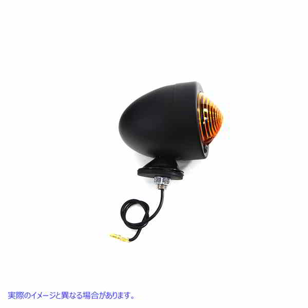 33-3049 ブラックブレットマーカーランプ ワンワイヤータイプ 取寄せ Vツイン Black Bullet Marker Lamp One Wire Type (検索用