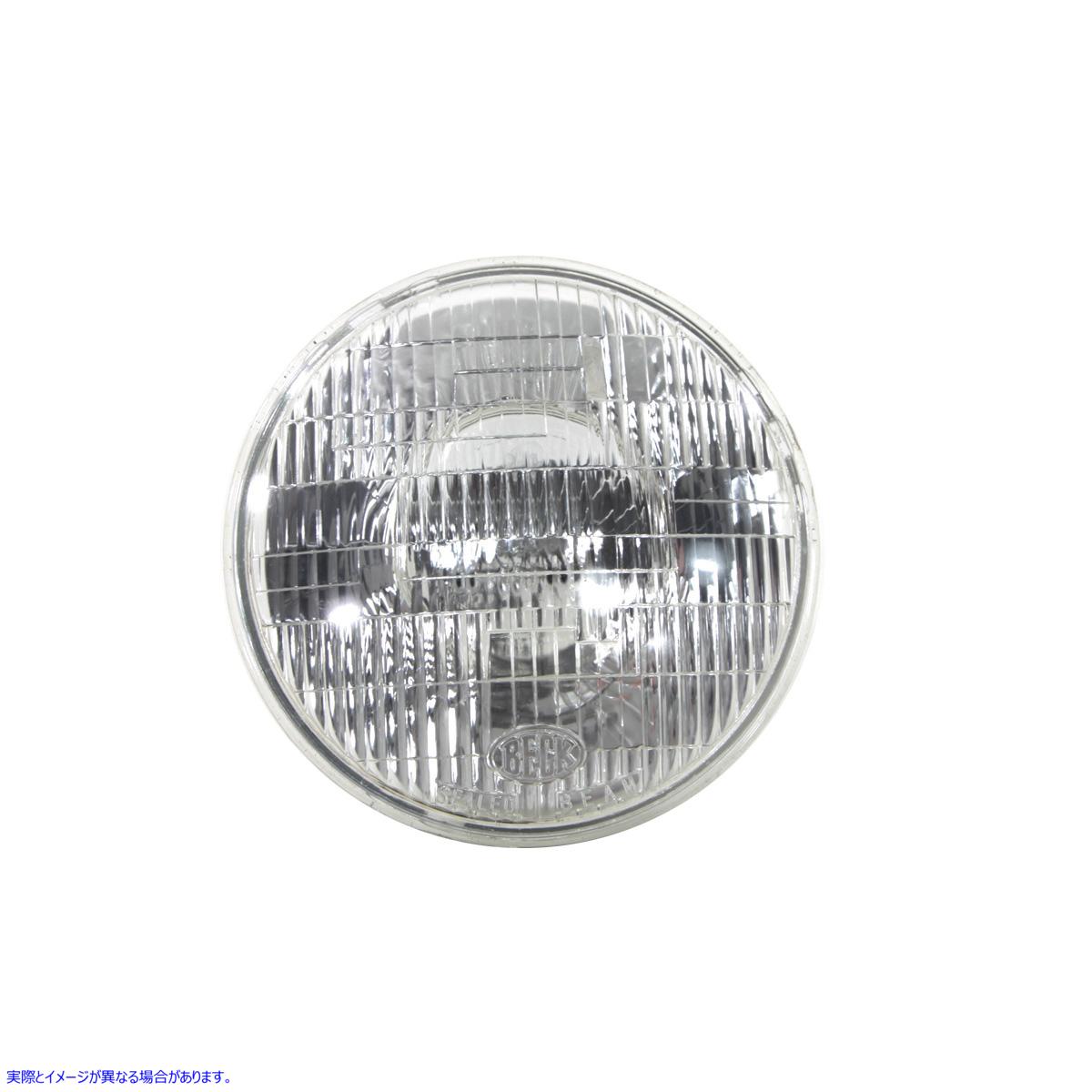 33-3071 7 インチ丸型 6 ボルト ヘッドランプ シールド ビーム バルブ 取寄せ Vツイン 7 inch Round 6 Volt Headlamp Sealed Bea