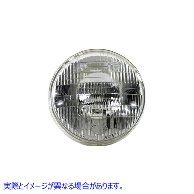 33-3072 7 インチ丸型 12 ボルト ヘッドランプ シールド ビーム バルブ 取寄せ Vツイン 7 inch Round 12 Volt Headlamp Sealed B