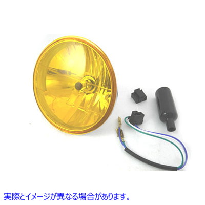 33-4080 7インチ丸型ヘッドランプシールドビーム 取寄せ Vツイン 7 inch Round Headlamp Sealed Beam (検索用／