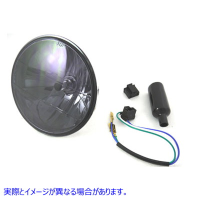 33-4081 7インチ丸型ヘッドランプシールドビーム 取寄せ Vツイン 7 inch Round Headlamp Sealed Beam (検索用／