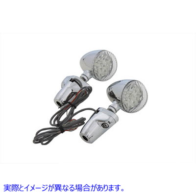 33-4116 LEDウインカーセット スタンドオフマウント付き 取寄せ Vツイン LED Turn Signal Set with Stand Off Mount (検索用／