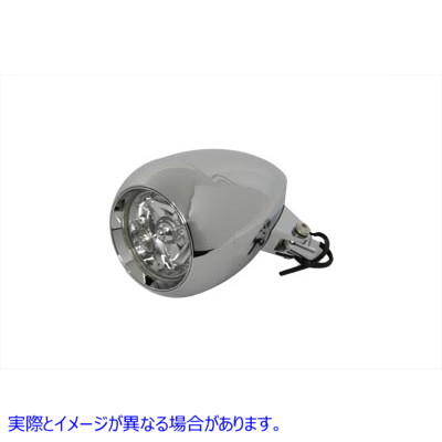 33-5050 4-1/2 インチ丸型ヘッドランプ Protolyte 取寄せ Vツイン 4-1/2 inch Round Headlamp Protolyte (検索用／