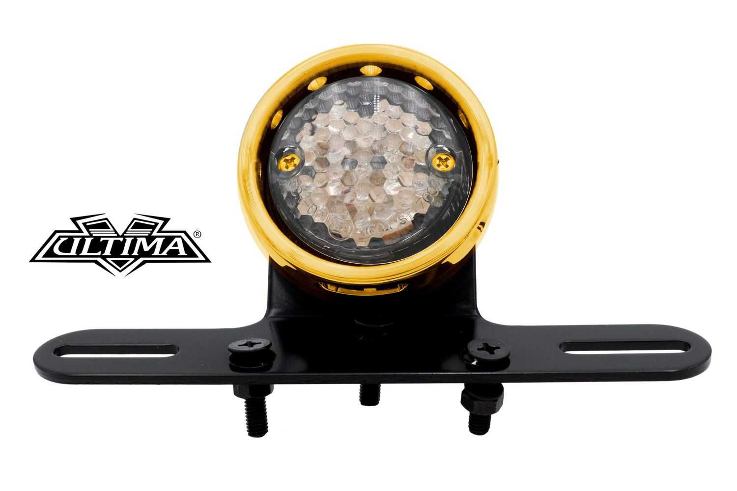 33-8234 取寄せ Vツイン Drilled Gold Bezel Tail Lamp (検索用／)