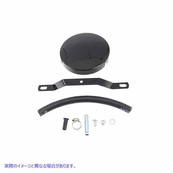 34-0012 ワイアット ガトリング ブラック スムース エアクリーナー 取寄せ Vツイン Wyatt Gatling Black Smooth Air Cleaner (検