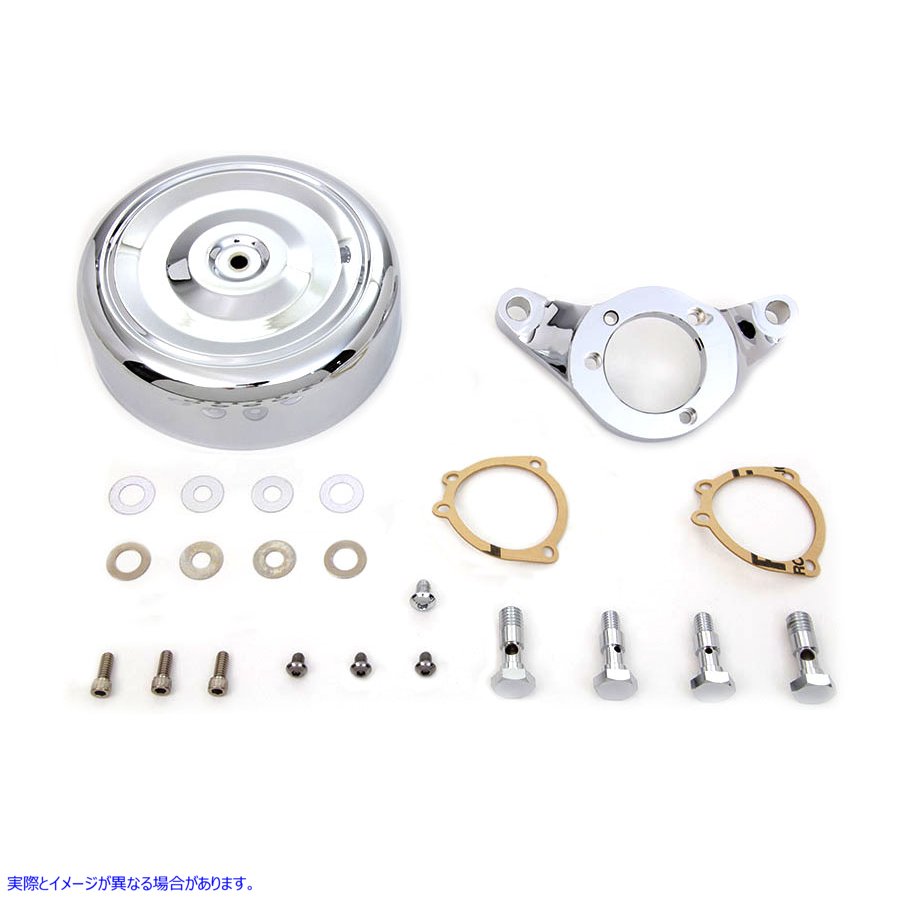 34-0059 クローム ワイアット ガトリング エア クリーナー アセンブリ 取寄せ Vツイン Chrome Wyatt Gatling Air Cleaner Assemb