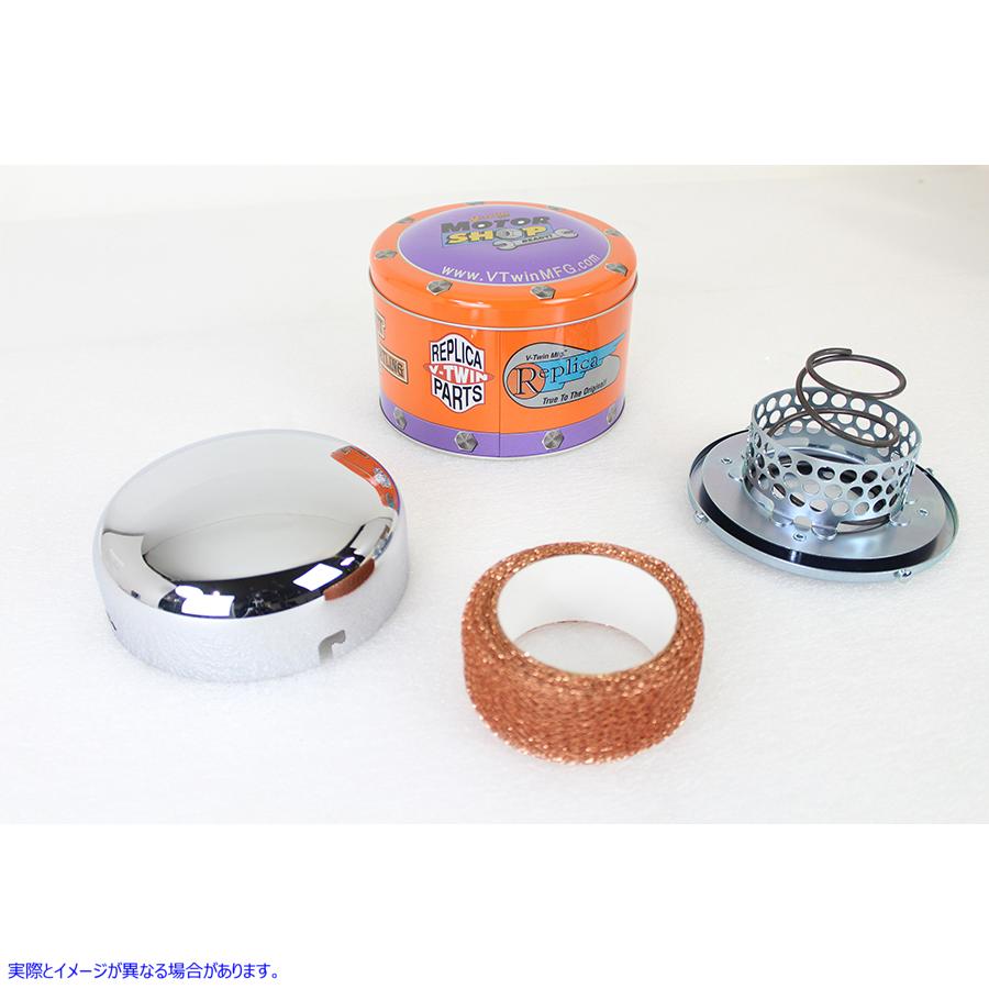 34-0118 ドームエアクリーナーAssy 取寄せ Vツイン Dome Air Cleaner Assembly (検索用／