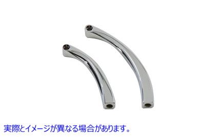 34-0147 カーブソリッドスタイルビレットミラーステム 取寄せ Vツイン Curved Solid Style Billet Mirror Stem (検索用／