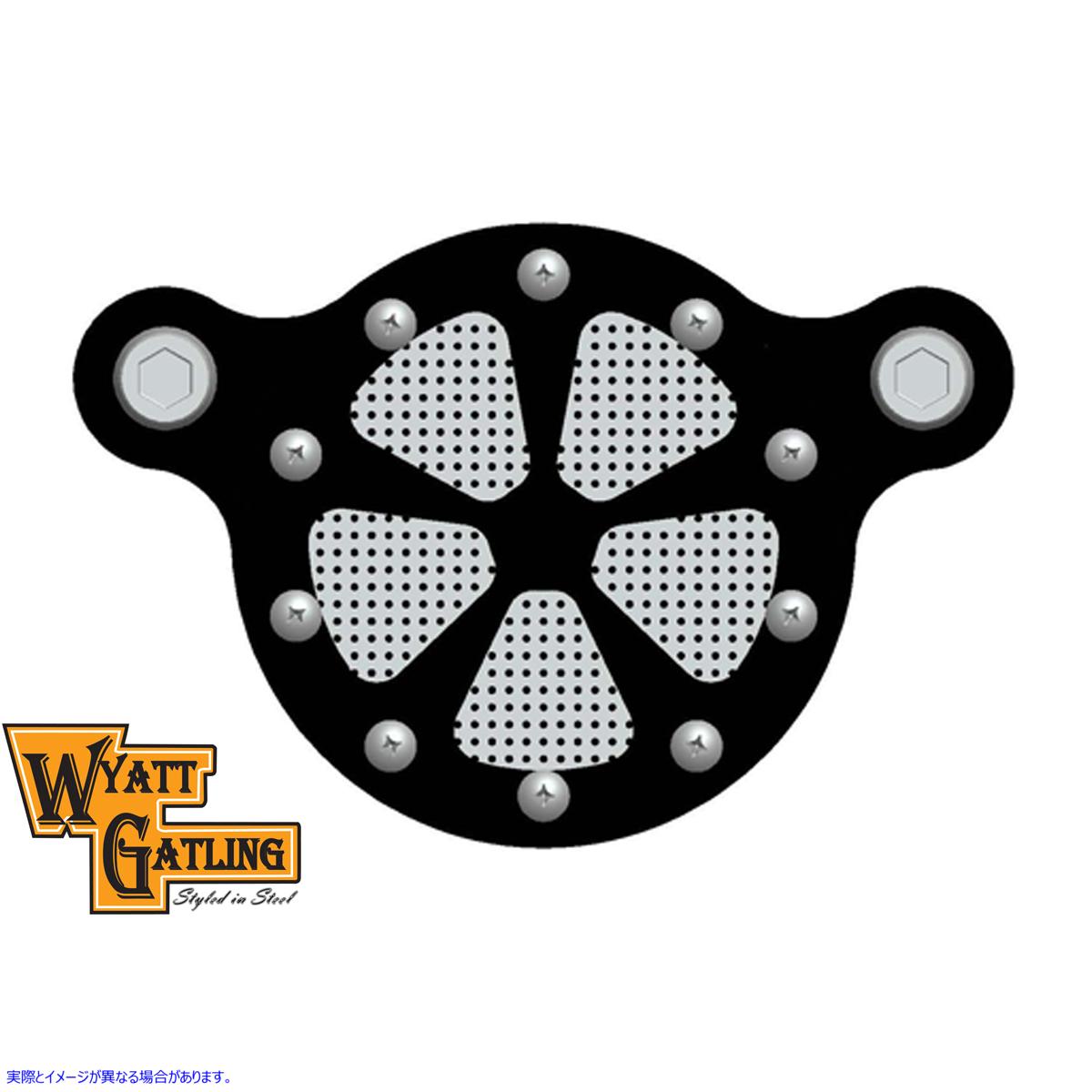 34-0233 ワイアット ガトリング エアクリーナー キット ブラック 取寄せ Vツイン Wyatt Gatling Air Cleaner Kit Black (検索用