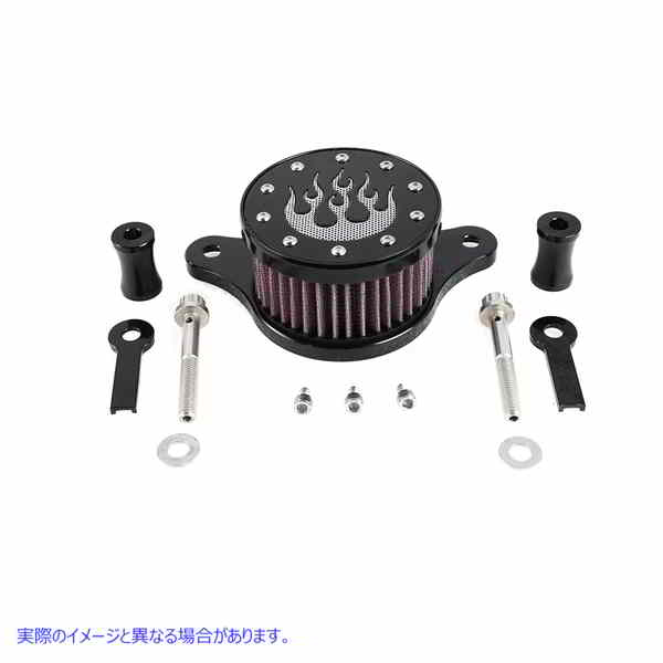 34-0247 ワイアット ガトリング エアクリーナー キット ブラック 取寄せ Vツイン Wyatt Gatling Air Cleaner Kit Black (検索用