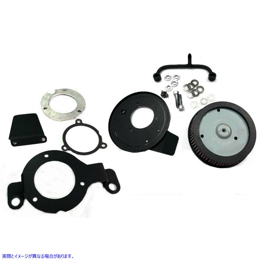 34-0288 M8 エアクリーナーキット ブラック 取寄せ Vツイン M8 Air Cleaner Kit Black (検索用／