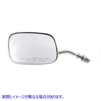 34-0319 ショートビレットステム付きクロームレプリカスイベルミラー 取寄せ Vツイン Chrome Replica Swivel Mirror with Short