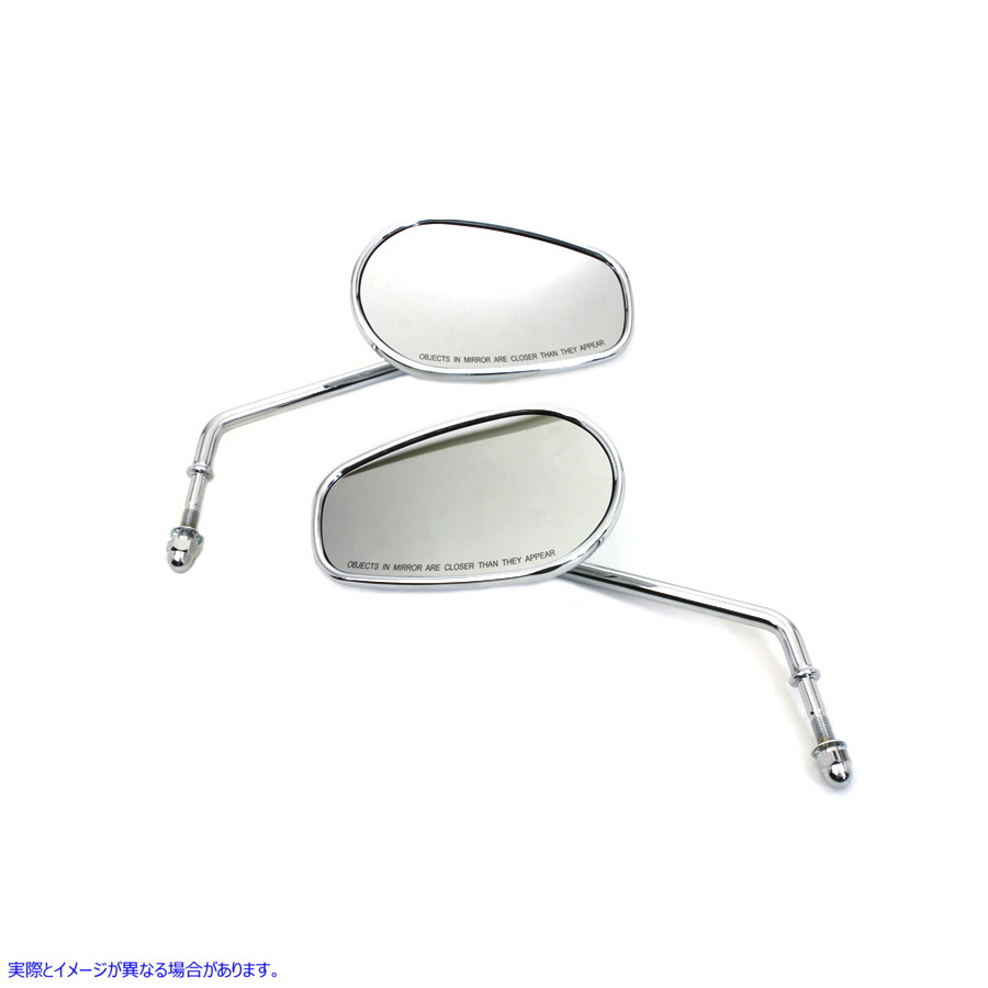 34-0410 テーパー凸面鏡セット 取寄せ Vツイン Taper Convex Mirror Set (検索用／91840-03AR 91845-03AL