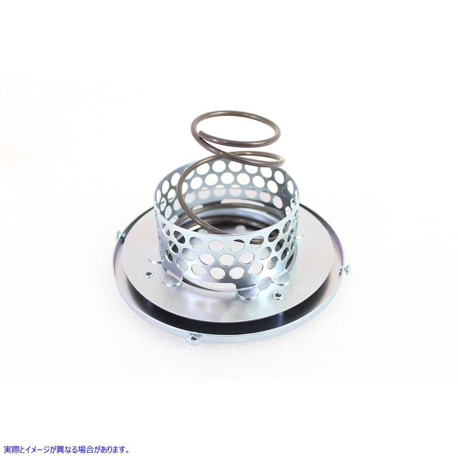 34-0481 6インチエアクリーナーバッキングプレート 取寄せ Vツイン 6 inch Air Cleaner Backing Plate (検索用／