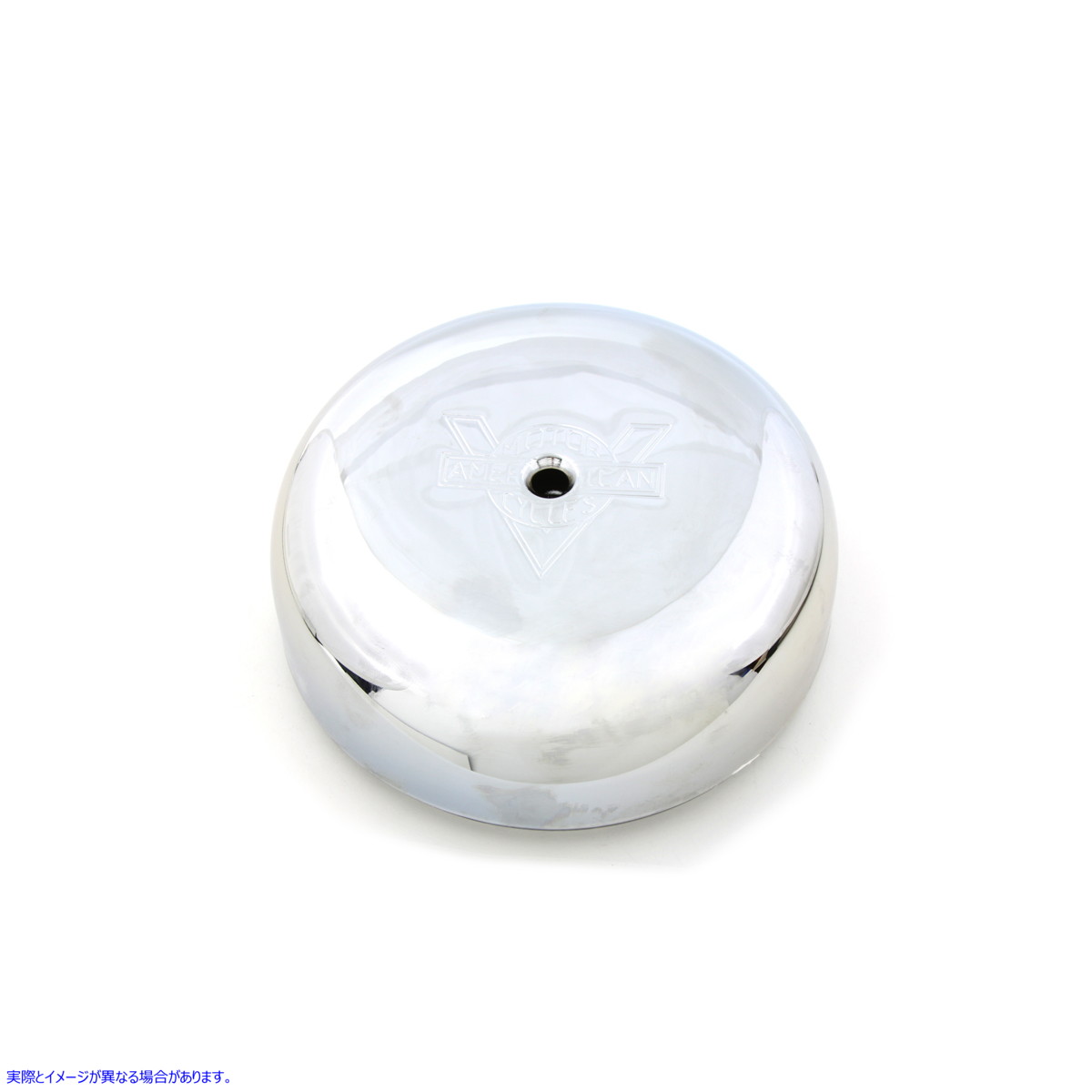 34-0505 Vロゴ入り丸型エアクリーナー 取寄せ Vツイン Round Air Cleaner with V-logo (検索用／