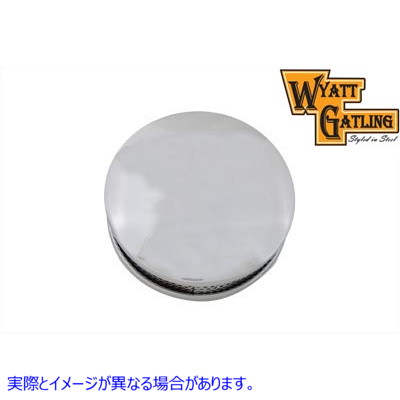 34-0506 ワイアット ガトリング クローム ラウンド エアクリーナー 取寄せ Vツイン Wyatt Gatling Chrome Round Air Cleaner (検