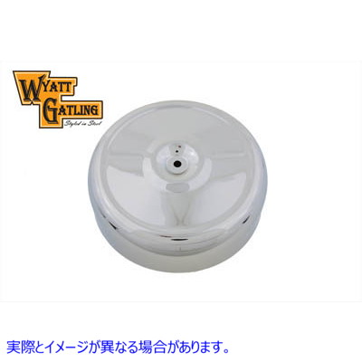 34-0548 ワイアット ガトリング エアクリーナー カバー ラウンド 8インチ 取寄せ Vツイン Wyatt Gatling Air Cleaner Cover Roun