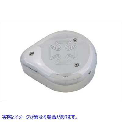 34-0628 ティアドロップ エアクリーナー マルタクローム 取寄せ Vツイン Teardrop Air Cleaner Maltese Chrome (検索用／