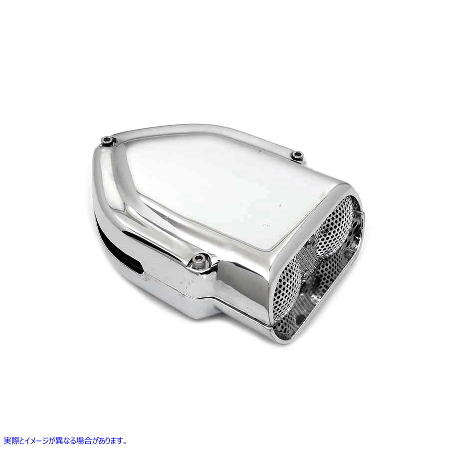 34-0638 ワイアットガトリングクロームVチャージャーエアクリーナー 取寄せ Vツイン Wyatt Gatling Chrome V-Charger Air Cleane