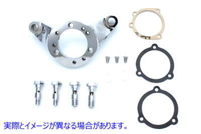 34-0662 エアクリーナーブラケットキット クロームビレット 取寄せ Vツイン Air Cleaner Bracket Kit Chrome Billet (検索用／