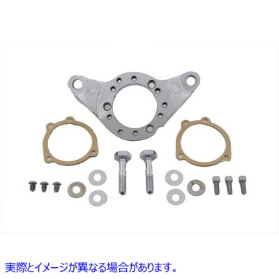 34-0713 エアクリーナーブラケットキット クロームビレット 取寄せ Vツイン Air Cleaner Bracket Kit Chrome Billet (検索用／