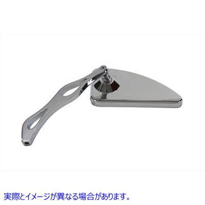 34-0722 エースミラー スムーススタイル ビレットステム付き 取寄せ Vツイン Ace Mirror Smooth Style with Billet Stem (検索用