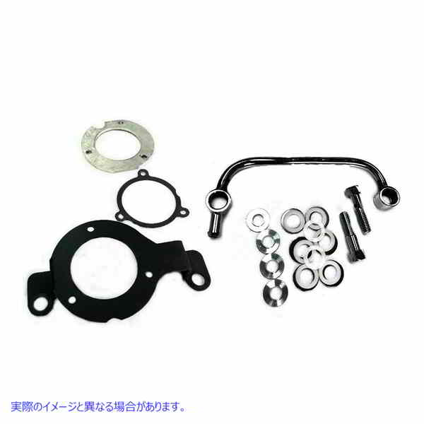 34-0767 M8 EFI エアクリーナー サポート ブラケット キット ブラック 取寄せ Vツイン M8 EFI Air Cleaner Support Bracket Kit