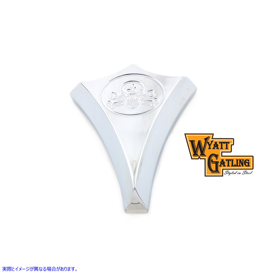 34-0831 クロームビレットスカルスタイルキャブレターカバー 取寄せ Vツイン Chrome Billet Skull Style Carburetor Cover (検索