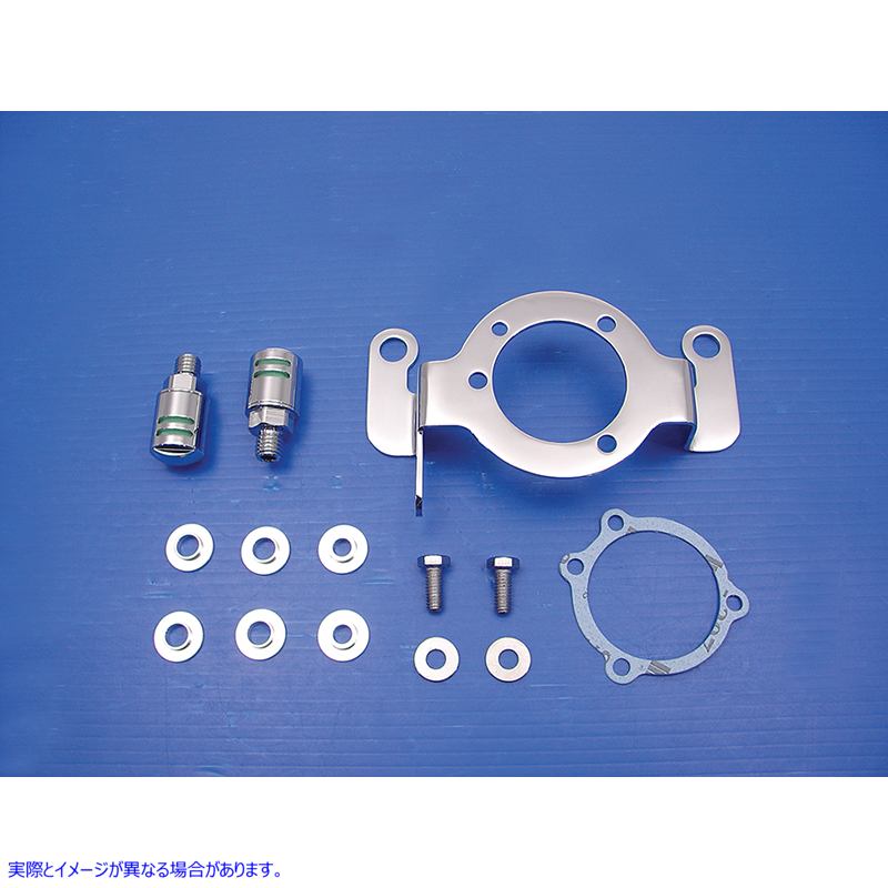 34-0852 キャブレターサポートブラケット クローム 取寄せ Vツイン Carburetor Support Bracket Chrome (検索用／