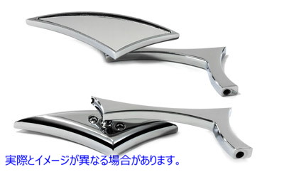 34-0858 オーディン ダイヤモンド スタイル ミラー セット 取寄せ Vツイン Odin Diamond Style Mirror Set (検索用／