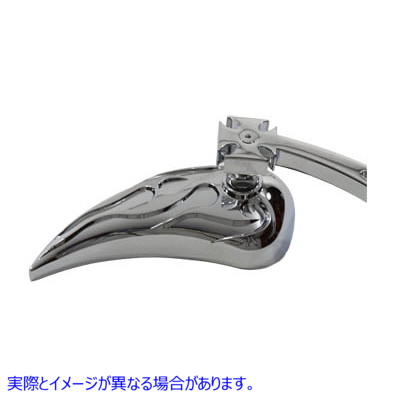 34-0867 クロームビレットティアドロップミラーセット 取寄せ Vツイン Chrome Billet Teardrop Mirror Set (検索用／