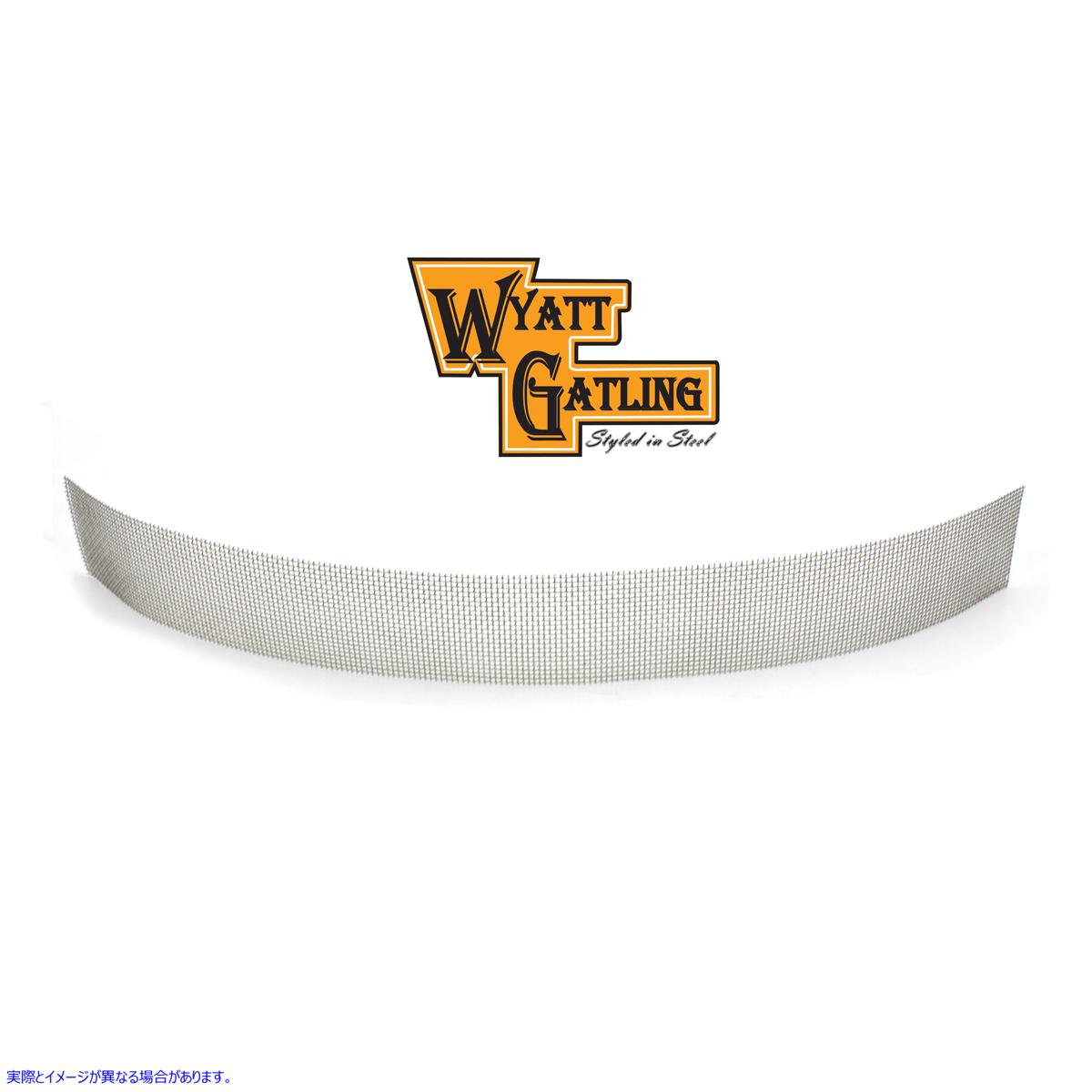 34-0937 ワイアット ガトリング エアクリーナー スクリーン クローム 取寄せ Vツイン Wyatt Gatling Air Cleaner Screen Chrome
