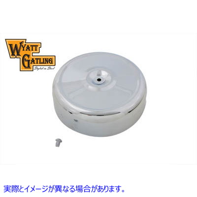 34-0947 ワイアット ガトリング エアクリーナー アセンブリ クローム 8インチ 取寄せ Vツイン Wyatt Gatling Air Cleaner Assemb