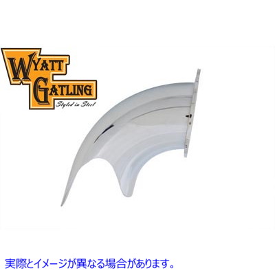 34-0985 ワイアット ガトリングスクープ エアクリーナー クローム 取寄せ Vツイン Wyatt Gatling Scoop Air Cleaner Chrome (検