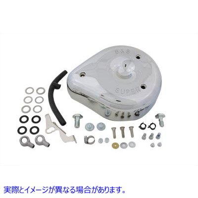 34-1015 S&S エアクリーナー アセンブリ クローム 取寄せ Vツイン S&S Air Cleaner Assembly Chrome (検索用／ S&S Cycle 17-040