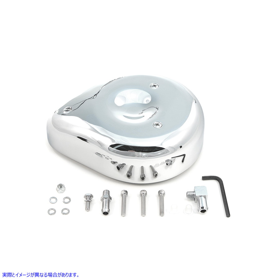34-1022 ティアドロップ エアクリーナー スムース 取寄せ Vツイン Teardrop Air Cleaner Smooth (検索用／