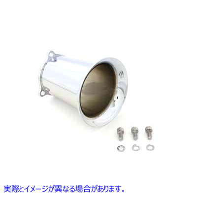 34-1102 クロム合金ベロシティスタック 取寄せ Vツイン Chrome 4 inch Velocity Stack S+S (検索用／