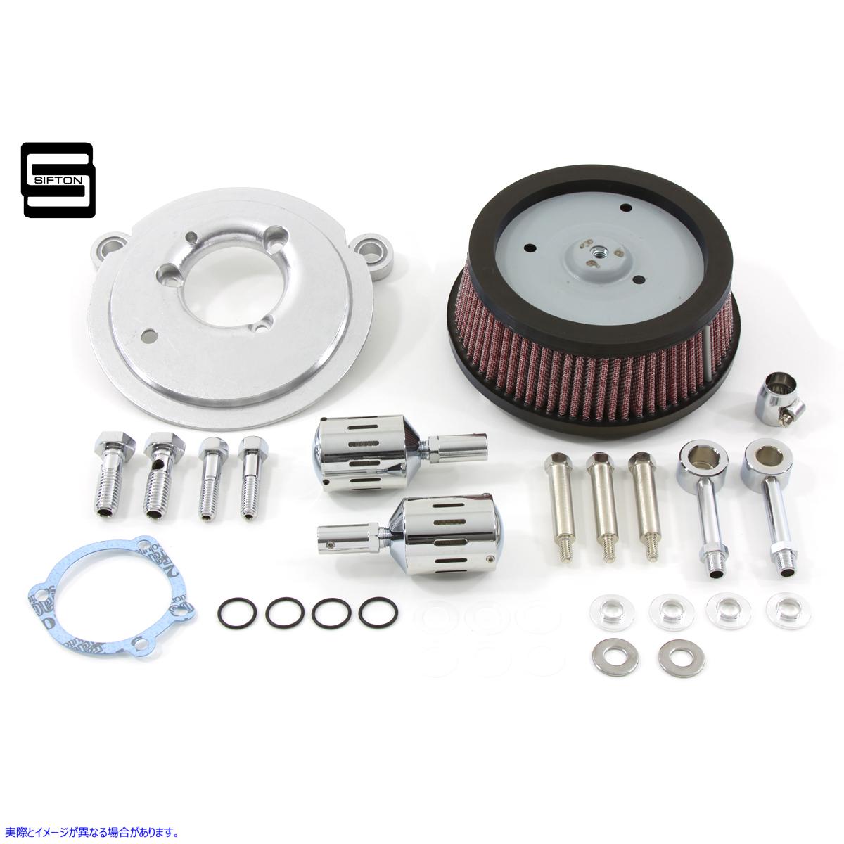 34-1113 シフトン エアパワー エアクリーナーキット 取寄せ Vツイン Sifton Air Power Air Cleaner Kit (検索用／