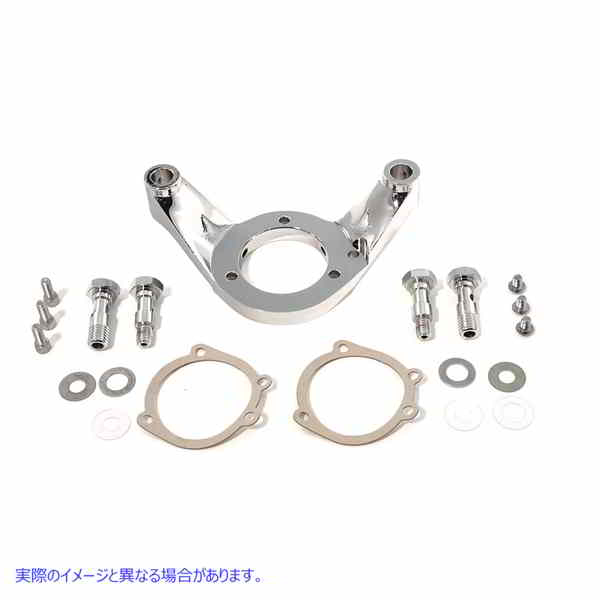 34-1179 エアクリーナーブラケットキット クロームビレット 取寄せ Vツイン Air Cleaner Bracket Kit Chrome Billet (検索用／