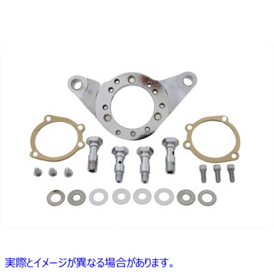 34-1185 エアクリーナーブラケットキット クロームビレット 取寄せ Vツイン Air Cleaner Bracket Kit Chrome Billet (検索用／
