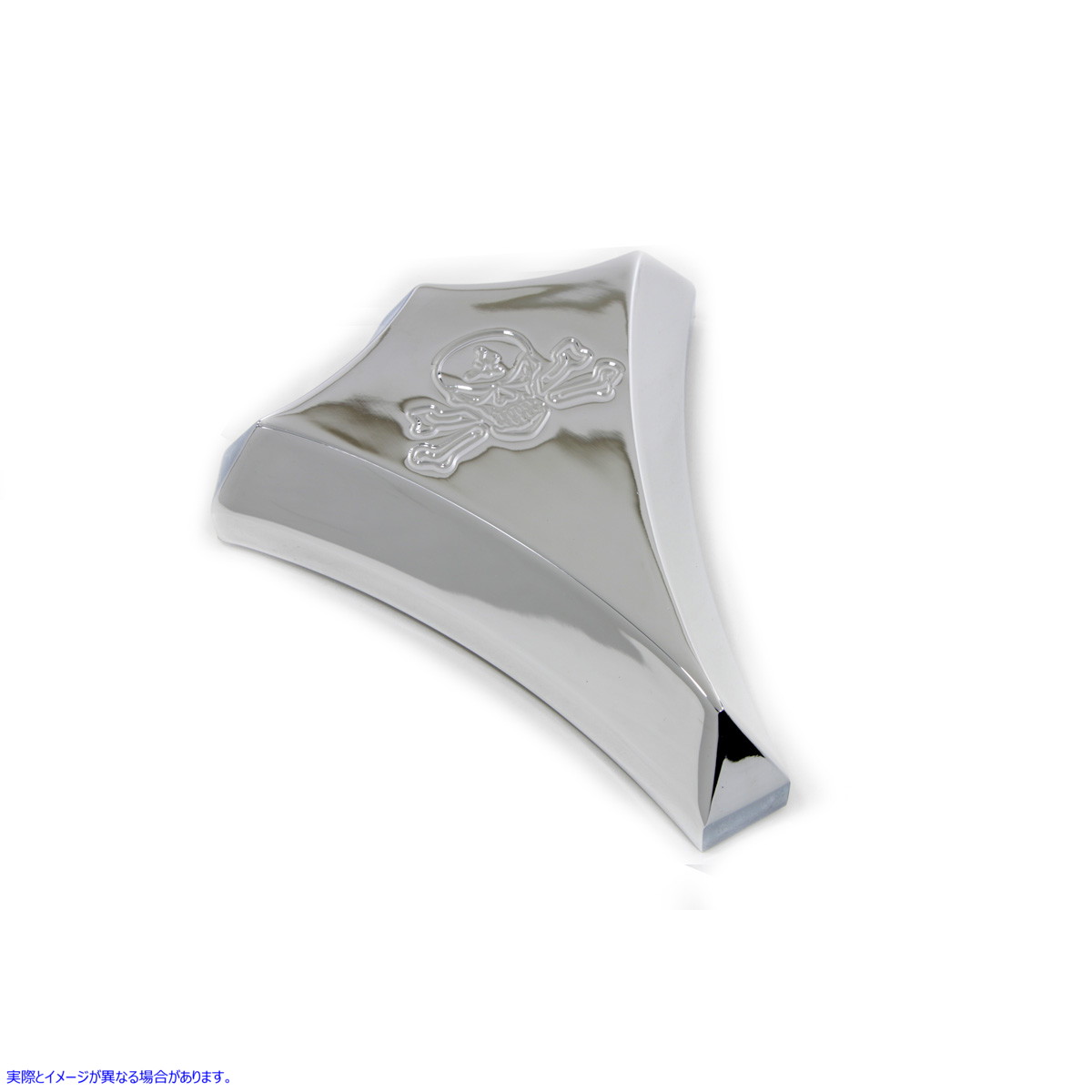 34-1284 ビレットキャブレターカバー スカルスタイル クローム 取寄せ Vツイン Billet Carburetor Cover Skull Style Chrome (検