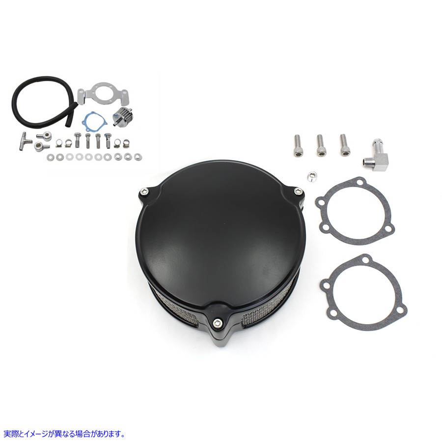 34-1306 New Era エアクリーナーキット ブラック 取寄せ Vツイン New Era Air Cleaner Kit Black (検索用／