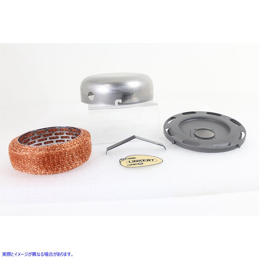 34-1323 7インチ生リンカートエアクリーナー 取寄せ Vツイン 7 inch Raw Linkert Air Cleaner (検索用／