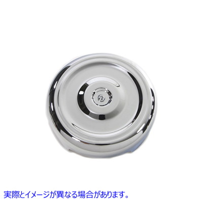 34-1354 クローム ラウンド おかっぱスタイル 8 インチ エア クリーナー カバー 取寄せ Vツイン Chrome Round Bobbed Style 8 in