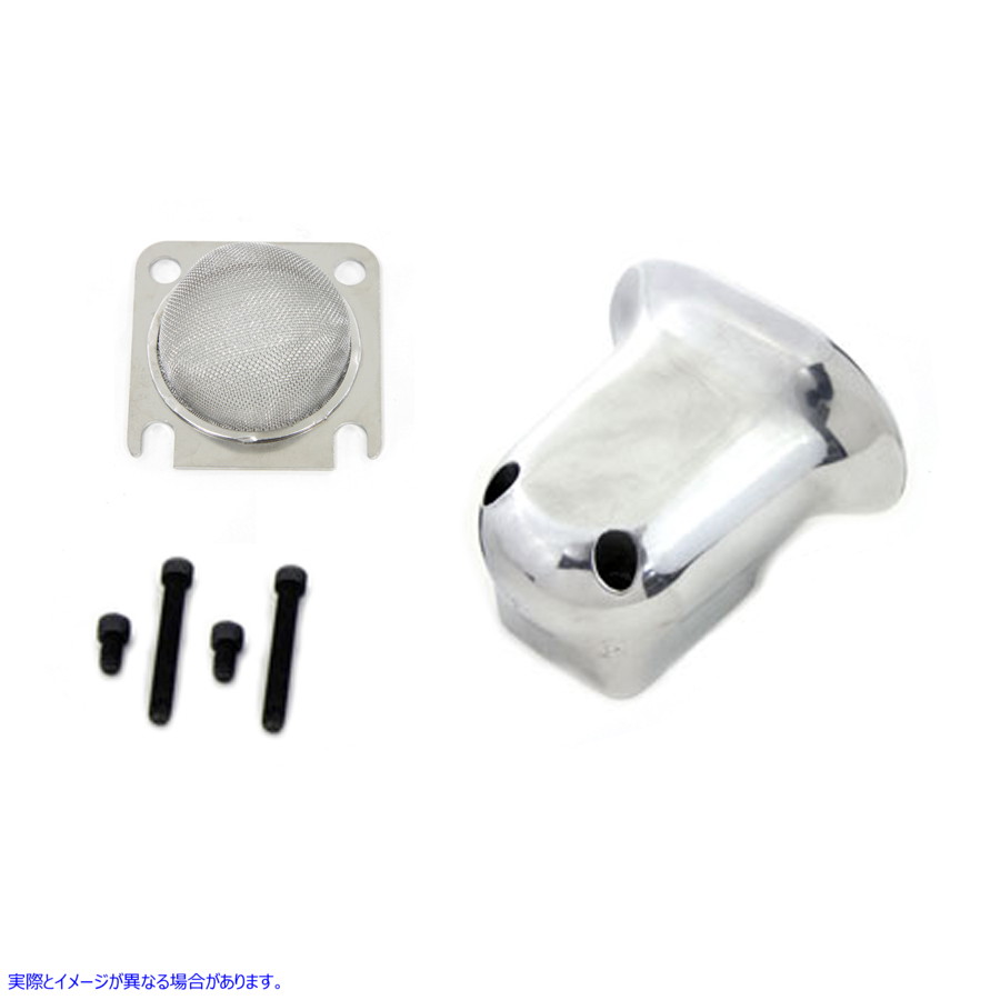 34-1360 リンカート エアスクープキット ポリッシュ 取寄せ Vツイン Linkert Air Scoop with Screen (検索用／